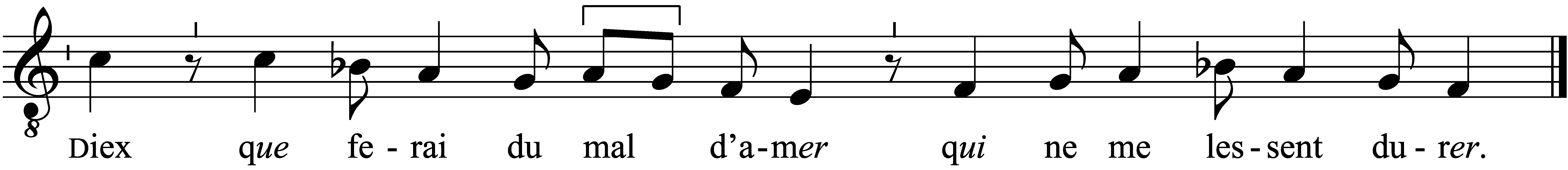 Refrain musical notation